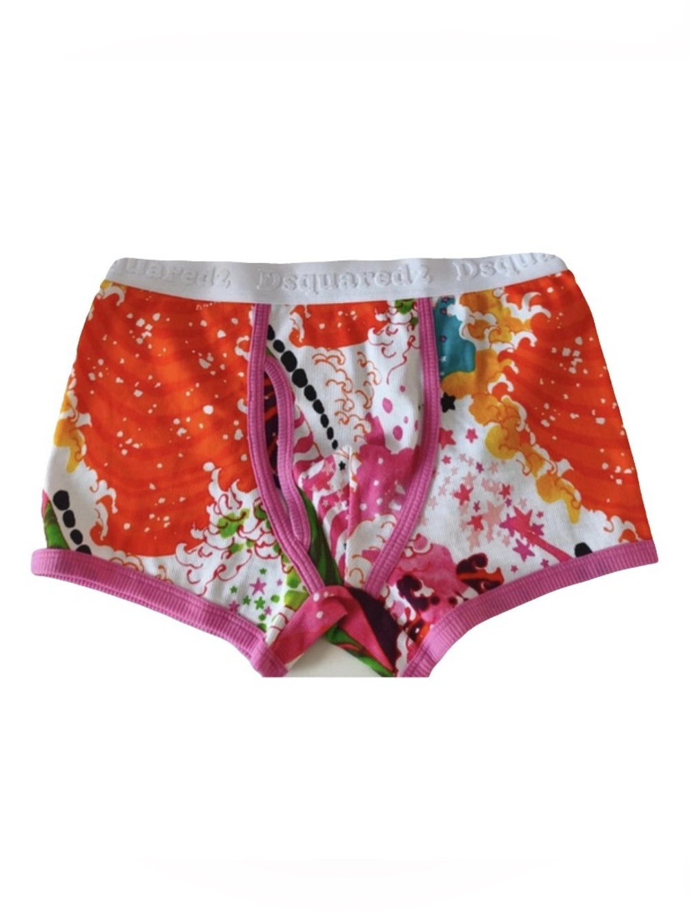 DSQUARED2 Orange Pink Multicolor Men's Boxer Briefs